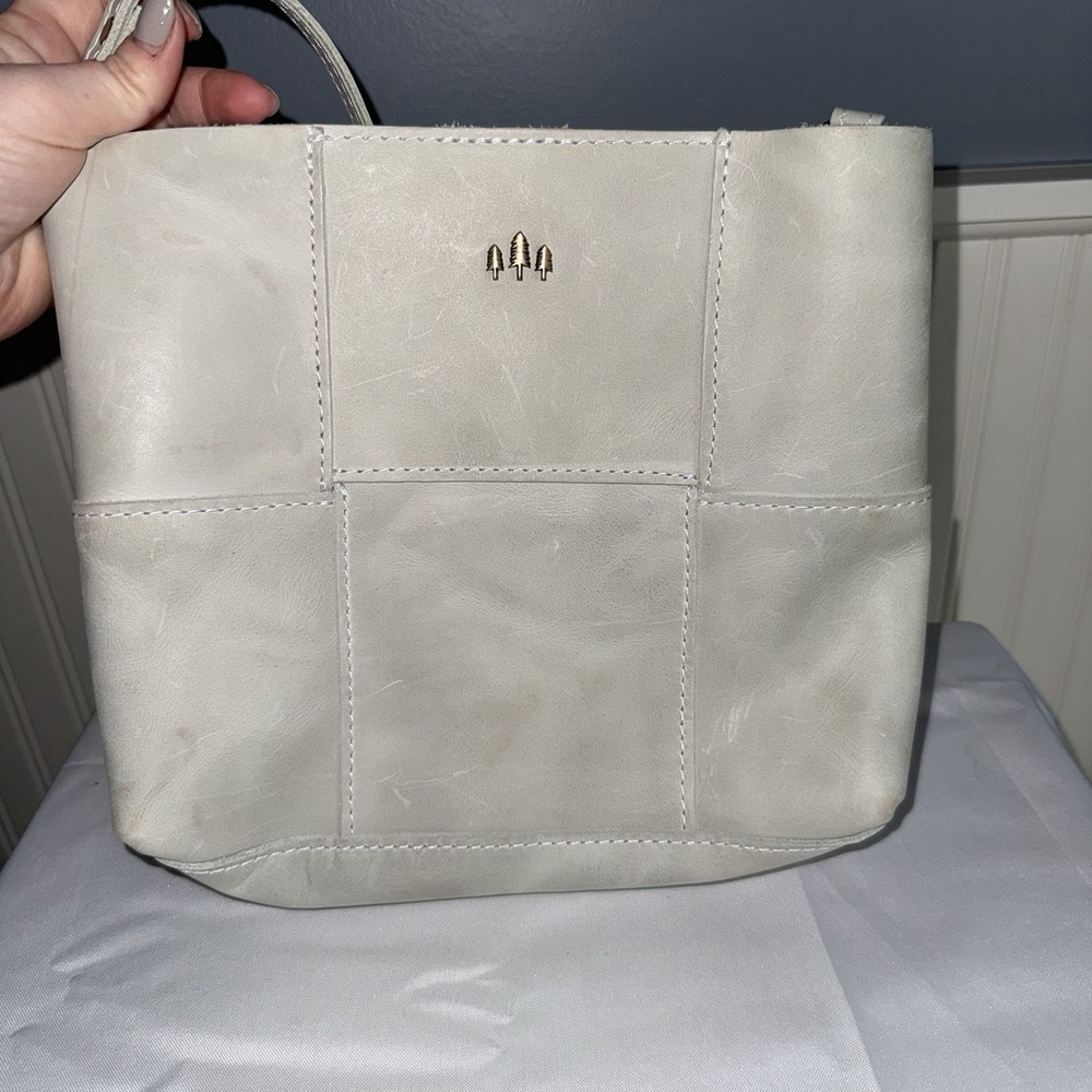 Portland Leather Goods Small Charlotte Crossbody Bag Purse Light Mint Green
